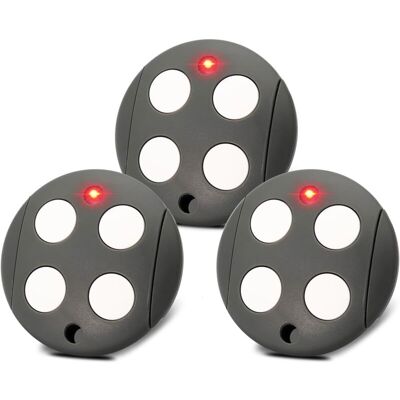 ZVD 433,92 Mhz Telecommande Portail, Lot De 3 Telecommande Porte De Garage Compatible Avec Telecommande Mhouse Gtx4, Rolling Code, 4 Canaux - Publicité ZVD 433,92 Mhz Telecommande Portail, Lot De 3 Telecommande Porte De Garage Compatible Avec Telecommande Mhouse Gtx4, Rolling Code, 4 Canaux - Publicité