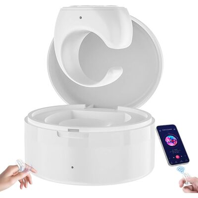 ALVIOR Remote Control Anneau Bluetooth - Portée 10 M - Compatible Ios 14.48+ Et Android - Pour Navigation Vidéo Et Photos - Blanc - 1 Pièce - Publicité ALVIOR Remote Control Anneau Bluetooth - Portée 10 M - Compatible Ios 14.48+ Et Android - Pour Navigation Vidéo Et Photos - Blanc - 1 Pièce - Publicité