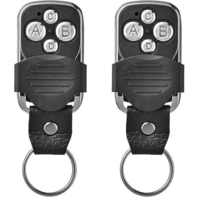 ABYSSE Télecommande, Électrique À Distance, Pour Porte De Garage Télécommande Universelle 270-433.92mhz Avec 4 Boutons Dupliquées(2 Pcs) - Publicité ABYSSE Télecommande, Électrique À Distance, Pour Porte De Garage Télécommande Universelle 270-433.92mhz Avec 4 Boutons Dupliquées(2 Pcs) - Publicité