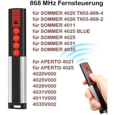 BARKBUSTERS Télécommande De Porte De Garage 868 Mhz, 2 Pièces Pour 4020 Tx03-868-4, 4026 Tx03-868-2, 4020v000, 4026v000, Télécommande À 4 Canaux, Émetteur Manuel Pour Porte De Garage Trimec - Publicité BARKBUSTERS Télécommande De Porte De Garage 868 Mhz, 2 Pièces Pour 4020 Tx03-868-4, 4026 Tx03-868-2, 4020v000, 4026v000, Télécommande À 4 Canaux, Émetteur Manuel Pour Porte De Garage Trimec - Publicité