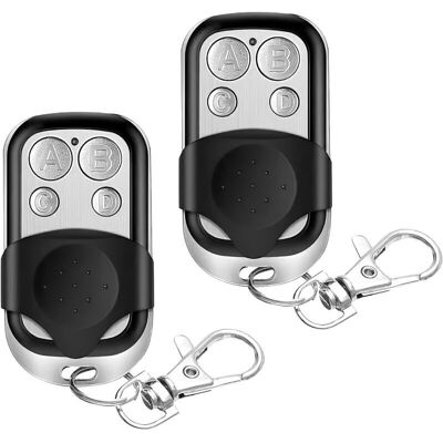 URSUS Lot De 2 Télécommandes Universelles Pour Porte De Garage 433 Mhz, Télécommande De Porte De Garage À 4 Boutons, Duplicateur De Télécommande De Porte De Garage, Clone De Porte Électrique Avec Couvercle - Publicité URSUS Lot De 2 Télécommandes Universelles Pour Porte De Garage 433 Mhz, Télécommande De Porte De Garage À 4 Boutons, Duplicateur De Télécommande De Porte De Garage, Clone De Porte Électrique Avec Couvercle - Publicité