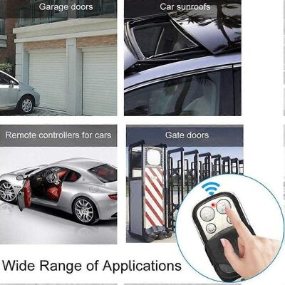 FLAMMKRAFT Télécommande Universelle Pour Portail Automatique 433.92 Mhz, Ouvre-porte De Garage Sans Fil, Compatible Avec Motorisation À Fréquence Unique, Contrôle À Distance Facile. (147 Caractères) - Publicité FLAMMKRAFT Télécommande Universelle Pour Portail Automatique 433.92 Mhz, Ouvre-porte De Garage Sans Fil, Compatible Avec Motorisation À Fréquence Unique, Contrôle À Distance Facile. (147 Caractères) - Publicité