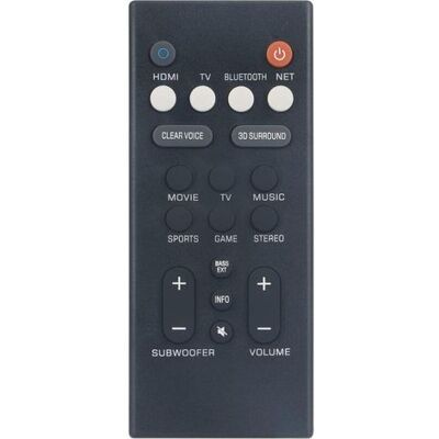 IRISFR Nouveau Vcq9140 Télécommande De Remplacement Vcq9140 Soundbar Télécommande Pour Yamaha Sound Bar Soundbar Audio Speaker System Vcq9140 Yas-109 Yas-209 Ats-2090 Ats-1090 Remote Controller - Publicité IRISFR Nouveau Vcq9140 Télécommande De Remplacement Vcq9140 Soundbar Télécommande Pour Yamaha Sound Bar Soundbar Audio Speaker System Vcq9140 Yas-109 Yas-209 Ats-2090 Ats-1090 Remote Controller - Publicité