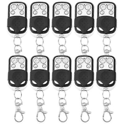 LEDE Lot De 10 Télécommandes De Porte De Garage 433 Mhz Pour Voiture, Garage Et Portail, Clonage De Télécommande, Couleur Noire - Publicité LEDE Lot De 10 Télécommandes De Porte De Garage 433 Mhz Pour Voiture, Garage Et Portail, Clonage De Télécommande, Couleur Noire - Publicité