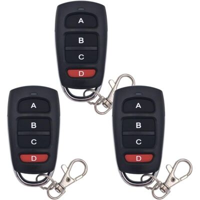 OEM 3 Pièces Télécommande De Porte De Garage Clonage Télécommande 433 Mhz Télécommande Universelle Sans Fil Porte-clés Duplicateur - Publicité OEM 3 Pièces Télécommande De Porte De Garage Clonage Télécommande 433 Mhz Télécommande Universelle Sans Fil Porte-clés Duplicateur - Publicité