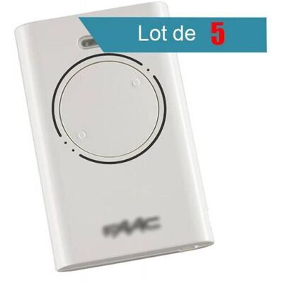 OEM Télécommande Xt2 433 Slh Blanc Pack De 5-contrôleur De Porte De Garage À Distance À Code Défilant 433 Mhz - Publicité OEM Télécommande Xt2 433 Slh Blanc Pack De 5-contrôleur De Porte De Garage À Distance À Code Défilant 433 Mhz - Publicité
