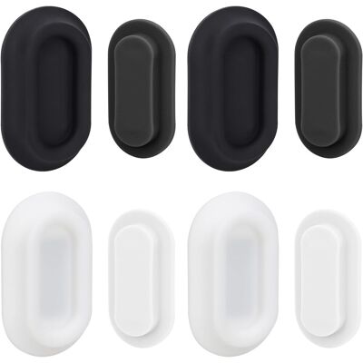 ANKON 4 Pièces Porte Telecommande Mural, Support Magnétique Pour Télécommande, No Drilling Required Support De Télécommande Mural Pour Télévision, Ventilateur, Climatisation (noir + Blanc) - Publicité ANKON 4 Pièces Porte Telecommande Mural, Support Magnétique Pour Télécommande, No Drilling Required Support De Télécommande Mural Pour Télévision, Ventilateur, Climatisation (noir + Blanc) - Publicité