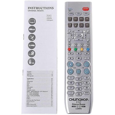 ALLAUVE Télécommande Légère 8 En 1 De Remplacement Pour Tv, Pvr, Vdo, Dvd, Cd, Sat Et Aud - Publicité ALLAUVE Télécommande Légère 8 En 1 De Remplacement Pour Tv, Pvr, Vdo, Dvd, Cd, Sat Et Aud - Publicité