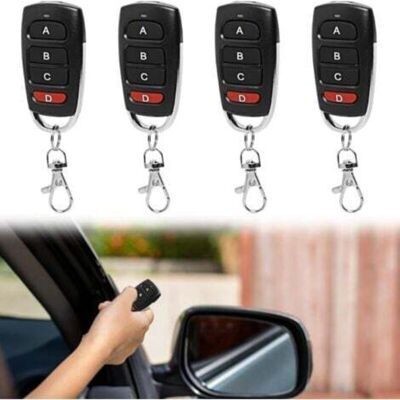 OEM 4pcs Telecommande Portail Universelle, Telecommande Portail Garage À 4 Boutons 433 Mhz, Télécommande De Porte Universelle De Garage Duplicateur Sans Fil Clonage Pour Voitures Porte Et Barrière - Publicité OEM 4pcs Telecommande Portail Universelle, Telecommande Portail Garage À 4 Boutons 433 Mhz, Télécommande De Porte Universelle De Garage Duplicateur Sans Fil Clonage Pour Voitures Porte Et Barrière - Publicité