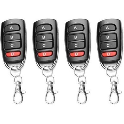 SCORPIO Télécommande Universelle 4 Boutons 433 Mhz – Duplicateur Pour Porte De Garage – Portée 10 M – Compatible Avec Plusieurs Marques - Publicité SCORPIO Télécommande Universelle 4 Boutons 433 Mhz – Duplicateur Pour Porte De Garage – Portée 10 M – Compatible Avec Plusieurs Marques - Publicité