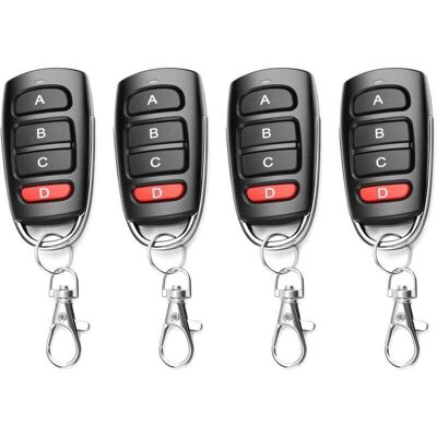OEM Télécommande Universelle Pour Portail/garage 433 Mhz – 4 Unités, 4 Boutons, Clonage Facile Sans Fil - Publicité OEM Télécommande Universelle Pour Portail/garage 433 Mhz – 4 Unités, 4 Boutons, Clonage Facile Sans Fil - Publicité