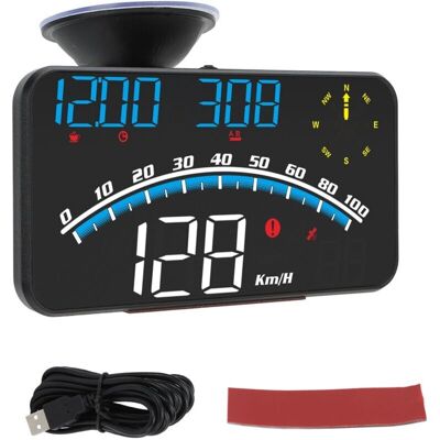 OEM Cran Led Hud Intelligent, Alarme De Vitesse Haute Définition, Gps Multifonction, Compteur De Vitesse Universel 5v Pour Voitures Et Camions, Bleu - Publicité OEM Cran Led Hud Intelligent, Alarme De Vitesse Haute Définition, Gps Multifonction, Compteur De Vitesse Universel 5v Pour Voitures Et Camions, Bleu - Publicité