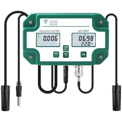 OEM Moniteur De Testeur De Qualité De L'Eau 6 En 1, Moniteur De Qualité De L'Eau Intelligent Wifi, Contrôle D'Application Wifi Lcd Numérique Ph/tds/ec/salinité/sg/testeur De Compteur Température - Publicité OEM Moniteur De Testeur De Qualité De L'Eau 6 En 1, Moniteur De Qualité De L'Eau Intelligent Wifi, Contrôle D'Application Wifi Lcd Numérique Ph/tds/ec/salinité/sg/testeur De Compteur Température - Publicité