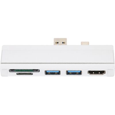 OEM Station D'Accueil Surface Dock 5-en-1, Usb 3.0 5 Gbit/s, Hdmi 4k, Lecteur De Cartes, Argent - Publicité OEM Station D'Accueil Surface Dock 5-en-1, Usb 3.0 5 Gbit/s, Hdmi 4k, Lecteur De Cartes, Argent - Publicité