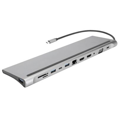 OEM Une Station D'Accueil Usb-c Prenant En Charge La Charge Rapide Pd, Améliorant La Connectivité, Le Transfert De Données À Haut Débit, Un Port Ethernet Gigabit, Un Lecteur De Cartes Et Une Prise. Publicité OEM Une Station D'Accueil Usb-c Prenant En Charge La Charge Rapide Pd, Améliorant La Connectivité, Le Transfert De Données À Haut Débit, Un Port Ethernet Gigabit, Un Lecteur De Cartes Et Une Prise. Publicité