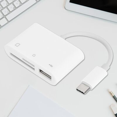 OEM Adaptateur Lecteur De Carte Sd Pour Iphone, Transfert De Données Rapide, Convertisseur Adaptateur Lecteur De Carte Pour Appareil Photo Usb-c Vers Carte Sd/tf Plug And Play, Compatible Avec L'Interface - Publicité OEM Adaptateur Lecteur De Carte Sd Pour Iphone, Transfert De Données Rapide, Convertisseur Adaptateur Lecteur De Carte Pour Appareil Photo Usb-c Vers Carte Sd/tf Plug And Play, Compatible Avec L'Interface - Publicité