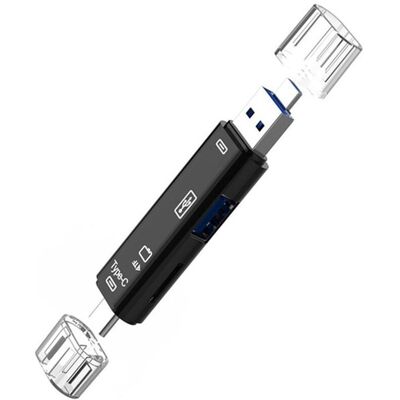 OEM Adaptateur Lecteur De Cartes Mémoire 5 En 1 Usb 2.0 Type-c/usb/micro-usb/tf/otg, Accessoire Pour Téléphone Portable, Noir. Publicité OEM Adaptateur Lecteur De Cartes Mémoire 5 En 1 Usb 2.0 Type-c/usb/micro-usb/tf/otg, Accessoire Pour Téléphone Portable, Noir. Publicité