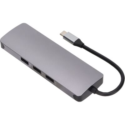 OEM Station D'Accueil Usb-c Avec Adaptateur Hdmi Gigabit Ethernet Multiport, Prise En Charge De L'Alimentation Pass-through Et Lecteur De Cartes Sd/tf, Boîtier En Alliage D'Aluminium, Compatible Avec Les - Publicité OEM Station D'Accueil Usb-c Avec Adaptateur Hdmi Gigabit Ethernet Multiport, Prise En Charge De L'Alimentation Pass-through Et Lecteur De Cartes Sd/tf, Boîtier En Alliage D'Aluminium, Compatible Avec Les - Publicité