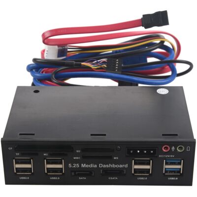 OEM Lecteur De Cartes Multifonction En Façade Avec Deux Ports Usb 3.0 Et Six Ports Usb 2.0 Pour Écrans De 5,25 Pouces. Publicité OEM Lecteur De Cartes Multifonction En Façade Avec Deux Ports Usb 3.0 Et Six Ports Usb 2.0 Pour Écrans De 5,25 Pouces. Publicité