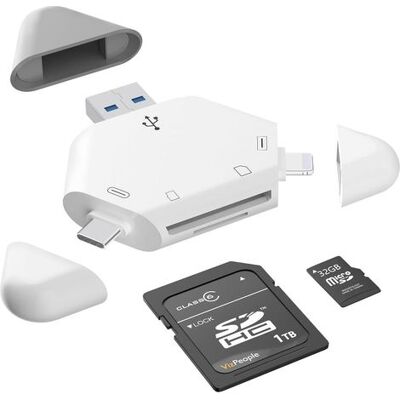 OEM Lecteur De Carte Sd, Lecteur De Cartes Mémoire 3-en-1 Pour Iphone/ipad Et Appareils Usb-c/usb-a - Publicité OEM Lecteur De Carte Sd, Lecteur De Cartes Mémoire 3-en-1 Pour Iphone/ipad Et Appareils Usb-c/usb-a - Publicité