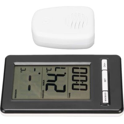 Zanussi Thermomètre Électronique Sans Fil Pour Intérieur Et Extérieur, Station Météo Numérique Avec Horloge Et Affichage Électronique - Publicité Zanussi Thermomètre Électronique Sans Fil Pour Intérieur Et Extérieur, Station Météo Numérique Avec Horloge Et Affichage Électronique - Publicité