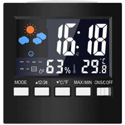 OEM Thermomètre Numérique Lcd, Station Météo, Horloge Et Alarme, Calendrier, Hygromètre, Température Et Humidité De La Maison - Publicité OEM Thermomètre Numérique Lcd, Station Météo, Horloge Et Alarme, Calendrier, Hygromètre, Température Et Humidité De La Maison - Publicité