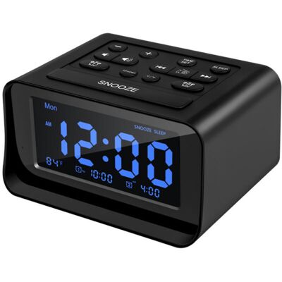 Melissa Réveil Numérique Radio Led Pour Chambre - Port De Charge Usb - Contrôle De La Température - Horloge De Bureau Électronique - Publicité Melissa Réveil Numérique Radio Led Pour Chambre - Port De Charge Usb - Contrôle De La Température - Horloge De Bureau Électronique - Publicité