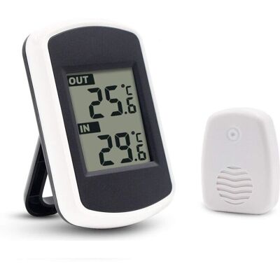 Melissa Thermomètre Numérique Sans Fil Lcd Pour Intérieur Ou Extérieur, Mini Capteur De Température Ambiante. Testeur Météo Précis Pour La Maison, Chambre, Bureau. Design Blanc Et Compact. Publicité Melissa Thermomètre Numérique Sans Fil Lcd Pour Intérieur Ou Extérieur, Mini Capteur De Température Ambiante. Testeur Météo Précis Pour La Maison, Chambre, Bureau. Design Blanc Et Compact. Publicité