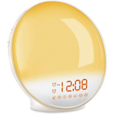 BARKBUSTERS Eveil Lumière Led Radio Réveil Matin Lumineux Lampe De Chevet 20 Niveaux De Luminosité Simulateur D'Aube Et Crépuscule 2 Réveils 7 Sons Naturels Fonction Snooze Veilleuse Enfant 7 Couleurs (j - Publicité BARKBUSTERS Eveil Lumière Led Radio Réveil Matin Lumineux Lampe De Chevet 20 Niveaux De Luminosité Simulateur D'Aube Et Crépuscule 2 Réveils 7 Sons Naturels Fonction Snooze Veilleuse Enfant 7 Couleurs (j - Publicité