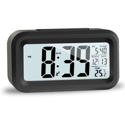 OEM Lcd Horloge Digitale Réveil, Réveil De Voyage Avec Température Date Snooze, Horloge Numérique Sans Tic-tac Pour Chambre Bureau De La Famille - Publicité OEM Lcd Horloge Digitale Réveil, Réveil De Voyage Avec Température Date Snooze, Horloge Numérique Sans Tic-tac Pour Chambre Bureau De La Famille - Publicité