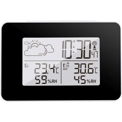 OEM Station Météo Avec Affichage 12/24h, Réveil Avec Fonction Snooze, Prévisions Météo 8h, Mesure Humidité 20-95% Hr, Enregistrement Températures Et Humidité Max/min Intérieur/extérieur.-dou - Publicité OEM Station Météo Avec Affichage 12/24h, Réveil Avec Fonction Snooze, Prévisions Météo 8h, Mesure Humidité 20-95% Hr, Enregistrement Températures Et Humidité Max/min Intérieur/extérieur.-dou - Publicité