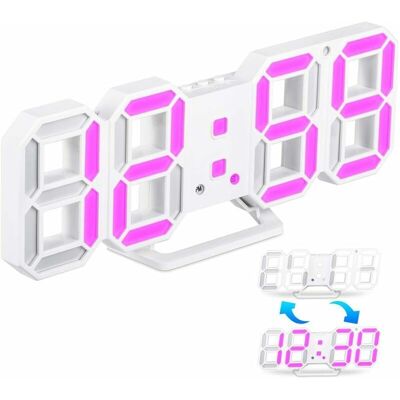 SANS MARQUE Réveil Numérique Led 3d, Horloge Numérique 3d, Horloge Murale Électronique, Réveil Numérique Led 3d, Réveil Numérique Led Moderne, Horloge De Table Heure/température/date Chargement Usb - Publicité SANS MARQUE Réveil Numérique Led 3d, Horloge Numérique 3d, Horloge Murale Électronique, Réveil Numérique Led 3d, Réveil Numérique Led Moderne, Horloge De Table Heure/température/date Chargement Usb - Publicité
