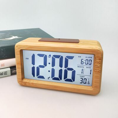 SANS MARQUE Reveil Matin Radio Reveil Bois Vintage Reveil Lumiere Bois Massif Mode Horloge Intelligente Électronique Horloge Électronique Réveil En Bois Massif - Publicité SANS MARQUE Reveil Matin Radio Reveil Bois Vintage Reveil Lumiere Bois Massif Mode Horloge Intelligente Électronique Horloge Électronique Réveil En Bois Massif - Publicité