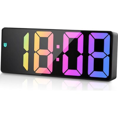 Vision Réveil Numérique, Horloge Numérique Avec Affichage Led, Affichage De La Température, 4 Niveaux De Luminosité Réglables, Format 12/24 Heures, 3 Modes D'Alarme - Publicité Vision Réveil Numérique, Horloge Numérique Avec Affichage Led, Affichage De La Température, 4 Niveaux De Luminosité Réglables, Format 12/24 Heures, 3 Modes D'Alarme - Publicité