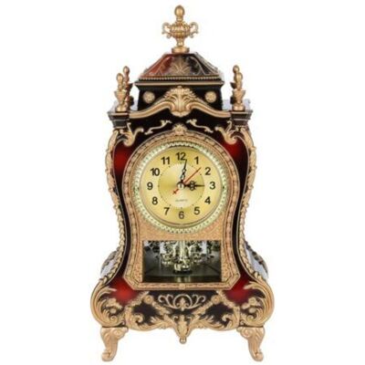 SANS MARQUE Horloge De Table En Plastique De Style Vintage, Réveil De Bureau Décoratif Antique Pour Maison, Hôtel (rouge Brunâtre) - Publicité SANS MARQUE Horloge De Table En Plastique De Style Vintage, Réveil De Bureau Décoratif Antique Pour Maison, Hôtel (rouge Brunâtre) - Publicité