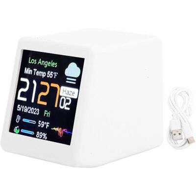 PELTOR Jeffergarden horloge Électronique De Bureau Avec Écran Lcd – Affichage Calendrier, Température, Météo – Connexion Wifi Supportée (blanc) – Design Moderne Et Fonctionnel - Publicité PELTOR Jeffergarden horloge Électronique De Bureau Avec Écran Lcd – Affichage Calendrier, Température, Météo – Connexion Wifi Supportée (blanc) – Design Moderne Et Fonctionnel - Publicité