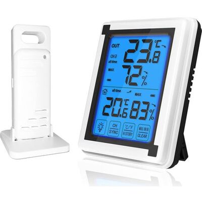 Zanussi (one For One)thermomètre Numérique Transmetteur Sans Fil Intérieur Extérieur Thermomètre Hygromètre Électronique Température Humidité Moniteur - Publicité Zanussi (one For One)thermomètre Numérique Transmetteur Sans Fil Intérieur Extérieur Thermomètre Hygromètre Électronique Température Humidité Moniteur - Publicité