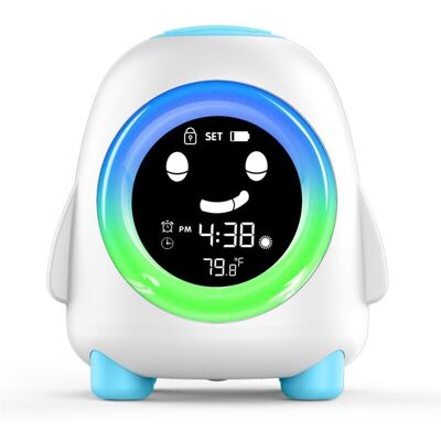 Melissa Réveil Électronique Lcd Avec Veilleuse - Forme Pingouin Cartoon - Pour Enfants Ou Dortoir - Bleu Clair - Publicité Melissa Réveil Électronique Lcd Avec Veilleuse - Forme Pingouin Cartoon - Pour Enfants Ou Dortoir - Bleu Clair - Publicité
