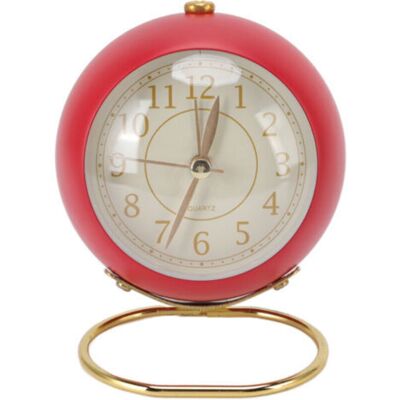 URSUS Réveil Rétro Silencieux, Décoratif, Base Ronde, Petit Réveil À Quartz Avec Veilleuse D'Ambiance Pour Chambre À Coucher - Publicité URSUS Réveil Rétro Silencieux, Décoratif, Base Ronde, Petit Réveil À Quartz Avec Veilleuse D'Ambiance Pour Chambre À Coucher - Publicité