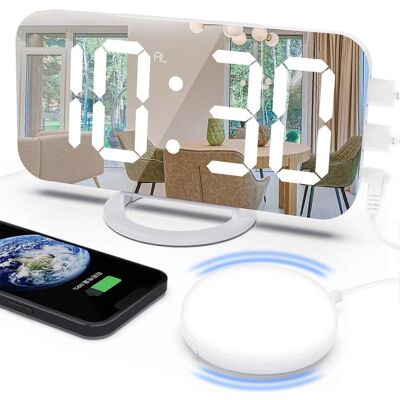 FLAMMKRAFT Réveil Bruyant Pour Gros Dormeurs, Vibrant Avec Veilleuse Et Fonction Snooze. Publicité FLAMMKRAFT Réveil Bruyant Pour Gros Dormeurs, Vibrant Avec Veilleuse Et Fonction Snooze. Publicité
