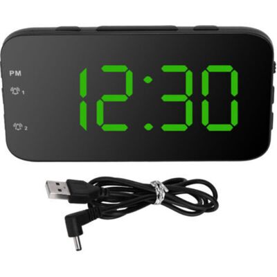 URSUS Réveil Numérique Led, Horloge De Bureau Portable Avec Snooze, Pour Chambre À Coucher, Maison, Voyage, Vert - Publicité URSUS Réveil Numérique Led, Horloge De Bureau Portable Avec Snooze, Pour Chambre À Coucher, Maison, Voyage, Vert - Publicité