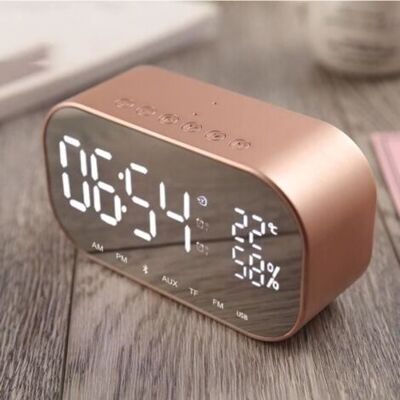 SCORPIO Radio Réveil Haut-parleur Bluetooth Thermomètre Audio Fm De Bureau Appels Mains Libres - Publicité SCORPIO Radio Réveil Haut-parleur Bluetooth Thermomètre Audio Fm De Bureau Appels Mains Libres - Publicité