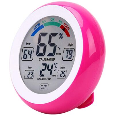 OEM Thermomètre Hygromètre Sans Fil Intérieur Extérieur – Écran Tactile Lcd Rond – Station Météo Ud02 Rouge - Publicité OEM Thermomètre Hygromètre Sans Fil Intérieur Extérieur – Écran Tactile Lcd Rond – Station Météo Ud02 Rouge - Publicité