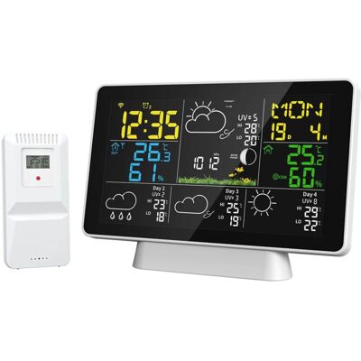 MOXIE Sjlerst Réveil Calendrier Perpétuel Multifonctions, Écran Lcd Couleur Sans Fil Tuya Smart Wifi Weather Forecast Réveil Météo - Publicité MOXIE Sjlerst Réveil Calendrier Perpétuel Multifonctions, Écran Lcd Couleur Sans Fil Tuya Smart Wifi Weather Forecast Réveil Météo - Publicité