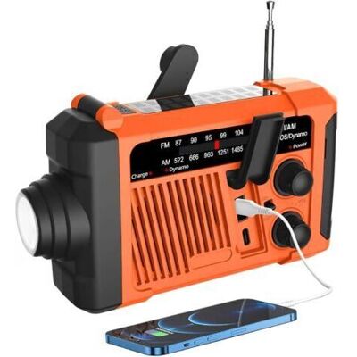 BARKBUSTERS (orange) Radio Météo D'Urgence (modèle P96) Am Fm, Solaire/manivelle/chargement Usb, Fonctionne Avec Piles, Alarme Sos/lampe De Poche/lampe Led Pour Urgence Extérieure - Publicité BARKBUSTERS (orange) Radio Météo D'Urgence (modèle P96) Am Fm, Solaire/manivelle/chargement Usb, Fonctionne Avec Piles, Alarme Sos/lampe De Poche/lampe Led Pour Urgence Extérieure - Publicité