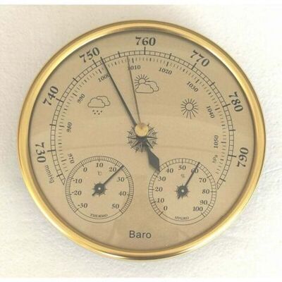 SCORPIO Baromètre, Station Météo Avec Baromètre Et Hygromètre, Thermomètre, Station Météo Murale Analogique 3 En 1, Pour Intérieur Et Extérieur - Publicité SCORPIO Baromètre, Station Météo Avec Baromètre Et Hygromètre, Thermomètre, Station Météo Murale Analogique 3 En 1, Pour Intérieur Et Extérieur - Publicité