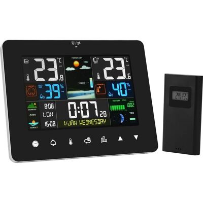 Vision Station Météo Sans Fil Professionnelle, Thermomètre Numérique Avec Capteur Intérieur/extérieur, Écran Lcd Couleur, Hygromètre, Baromètre, Pour La Maison Et Le Jardin. Publicité Vision Station Météo Sans Fil Professionnelle, Thermomètre Numérique Avec Capteur Intérieur/extérieur, Écran Lcd Couleur, Hygromètre, Baromètre, Pour La Maison Et Le Jardin. Publicité