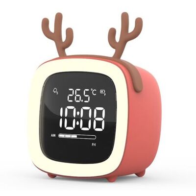 SCORPIO Réveil Numérique Led, Réveil Intelligent Pour Enfants, Horloge Électronique Led Avec Veilleuse Et Jolies Oreilles, Affichage 12/24 Heures, Température, Mode Nuit, Pour Garçons Et Filles - Publicité SCORPIO Réveil Numérique Led, Réveil Intelligent Pour Enfants, Horloge Électronique Led Avec Veilleuse Et Jolies Oreilles, Affichage 12/24 Heures, Température, Mode Nuit, Pour Garçons Et Filles - Publicité
