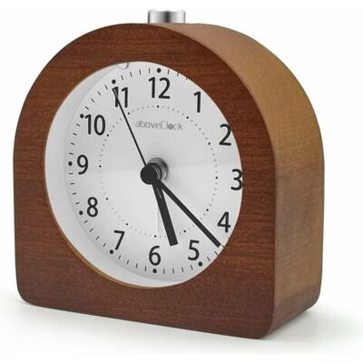 ABYSSE Réveil Matin À Piles Fonction Snooze Réveil Bois De Voyage Lumineux Réveil Analogique Silencieux Sans Tic-tac Horloge À Aiguilles Alarme Sonore Croissante - Bois Sombre - Publicité ABYSSE Réveil Matin À Piles Fonction Snooze Réveil Bois De Voyage Lumineux Réveil Analogique Silencieux Sans Tic-tac Horloge À Aiguilles Alarme Sonore Croissante - Bois Sombre - Publicité