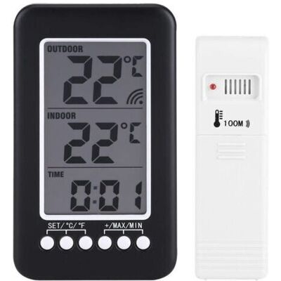 SCORPIO Thermometre Interieur Exterieur Sans Fil, Accueil Thermomètre, Lcd Numérique Thermomètre Intérieur Extérieur Horloge Compteur De Température Transmetteur Sans Fil Avec - Publicité SCORPIO Thermometre Interieur Exterieur Sans Fil, Accueil Thermomètre, Lcd Numérique Thermomètre Intérieur Extérieur Horloge Compteur De Température Transmetteur Sans Fil Avec - Publicité